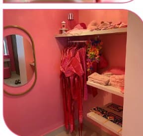 Closet de figurino para desfile